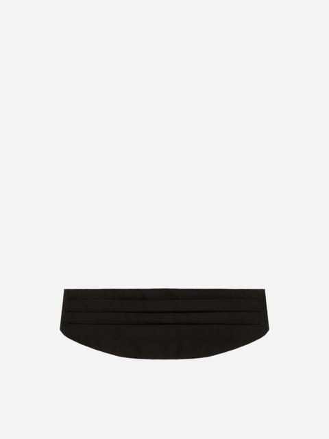 Silk satin cummerbund