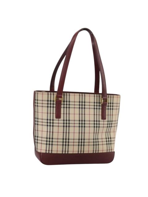 Burberry Burberry Nova Check Hand Bag Canvas Beige