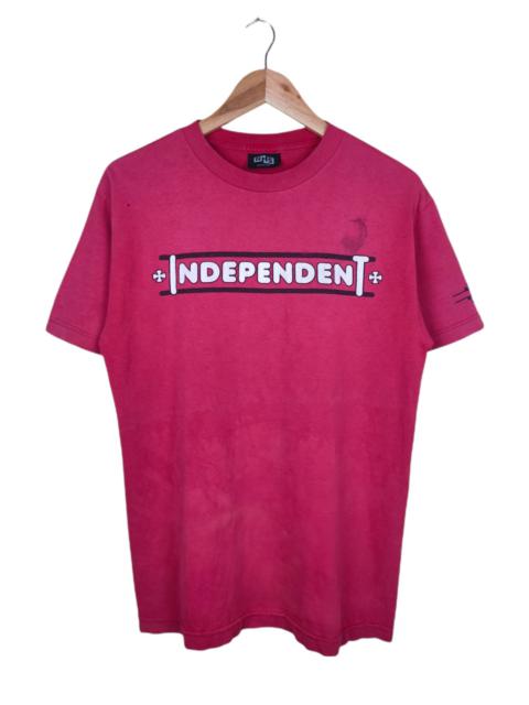 Other Designers Vintage - Vintage Independent Spellout Distressed Shirt