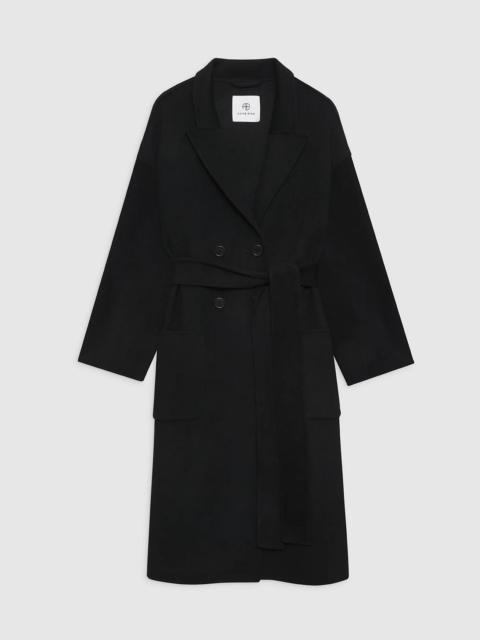 ANINE BING Dylan Coat - Black Cashmere Blend
