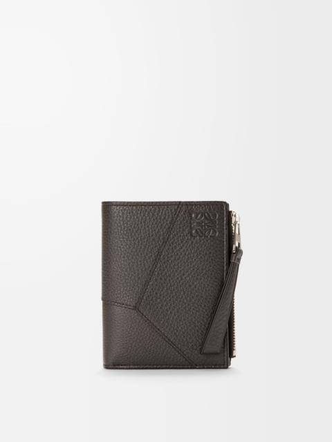 Loewe Puzzle slim compact wallet in supple grained calfskin