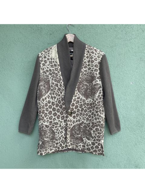 Other Designers Cardigan - Vintage‼️ GK Leopord Cardigan Knitwear Rare Design