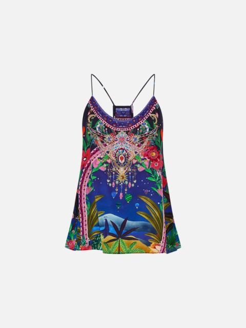 CAMILLA T BACK SHOESTRING TOP