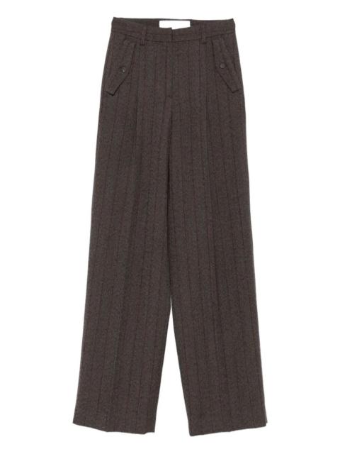 Golden Goose Golden Goose Women "Journey W`S" Wide Leg Pant Naomi Pinstripe Wool