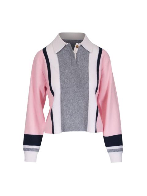 striped polo shirt