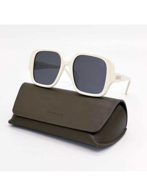 Loewe NEW LW40134U 25A, LOEWE SUNGLASSES SQUARE OVERSIZED WHITE LO