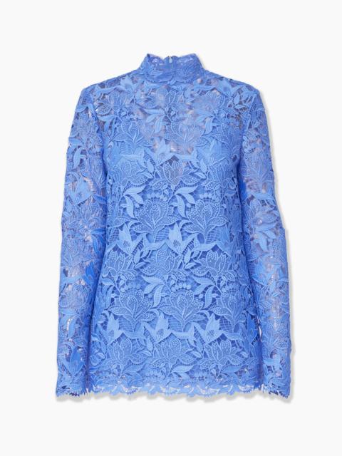 CAROLINA HERRERA Tulip-Embroidered Lace Top