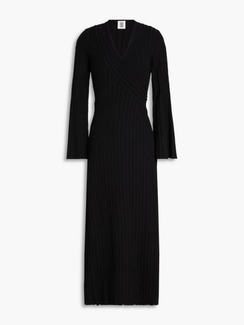 BY MALENE BIRGER Gilena ribbed ECOVERO™-blend midi wrap dress