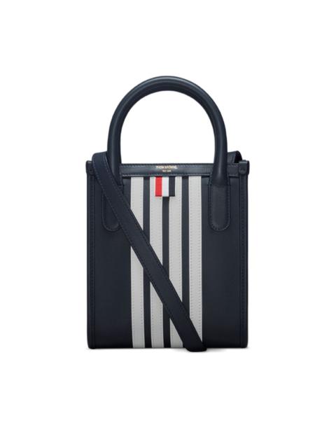 Thom Browne four-bar stripe tote bag