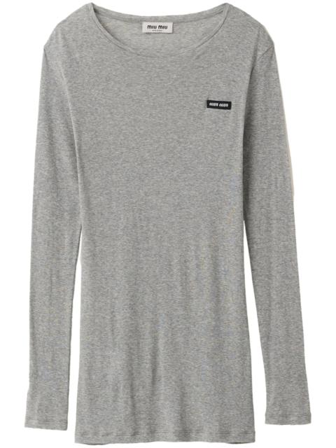 Miu Miu ribbed knit jersey dress