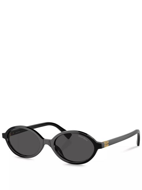 Miu Miu Regard Oval Sunglasses, 50mm