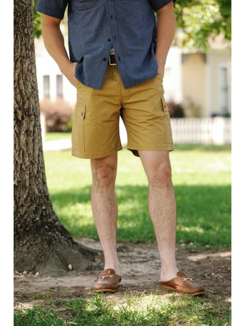 Iron Heart 9OZ CANVAS MILITARY CARGO SHORTS - BEIGE IH-740-BEI