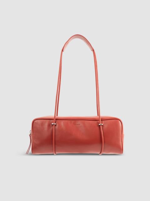 BY FAR Kimberly Blood Red Nappa Leather Shoulder Bag