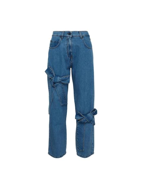 MSGM Ribbon Detail Denim Jeans