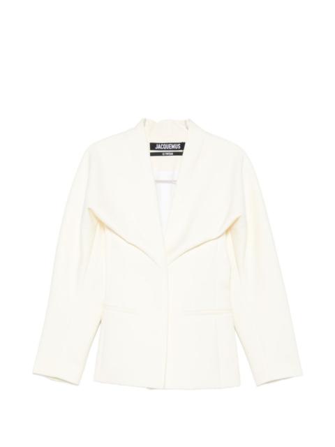 JACQUEMUS Jacquemus Women La Veste Chale Wool Blend Jacket