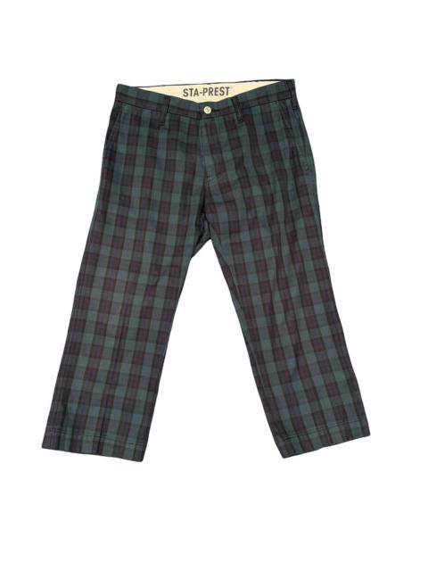 Levi's Levis STA-PREST Plaid 3 Quarter Cropped Pants