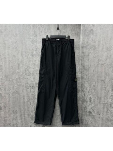 Stone Island Stone Island 25 New Arrival: Ripstop Casual Trousers with Embroidered Logo