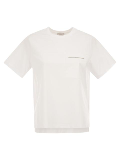 PESERICO Peserico Women Stretch Cotton T-Shirt With Pocket