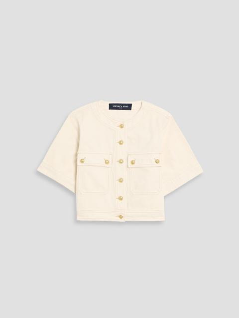 VERONICA BEARD Elias cropped denim jacket