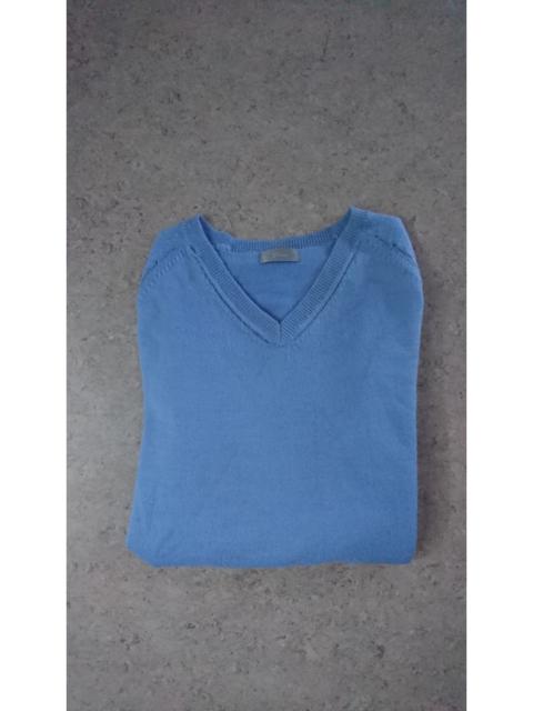 Dior Rare Hedi Slimane Distressed Light Blue Sweater EU46