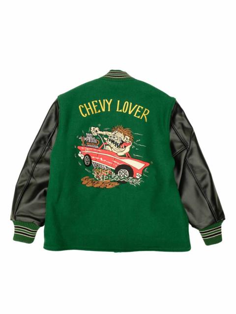 Whitesville 30oz. WOOL MELTON HALF LENGTH AWARD JACKET - CHEVY LOVER - WV15787-145