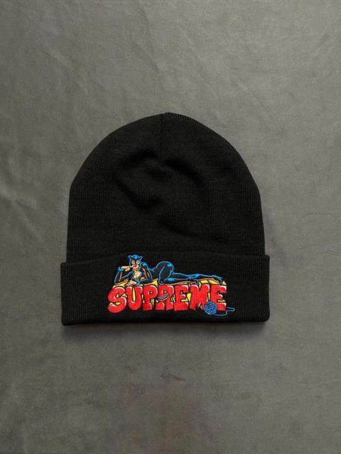 Supreme Deadstock FW22 Supreme Catwoman Logo Black Beanie Hats OS