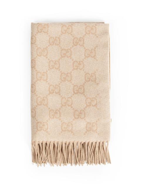 GUCCI Gg Cashmere Lamé Scarf
