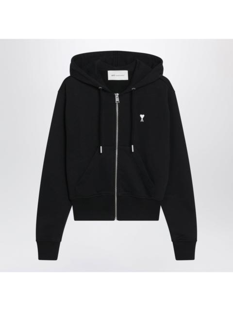 AMI Paris Ami Paris Black Ami De Coeur Zip-Up Sweatshirt Women