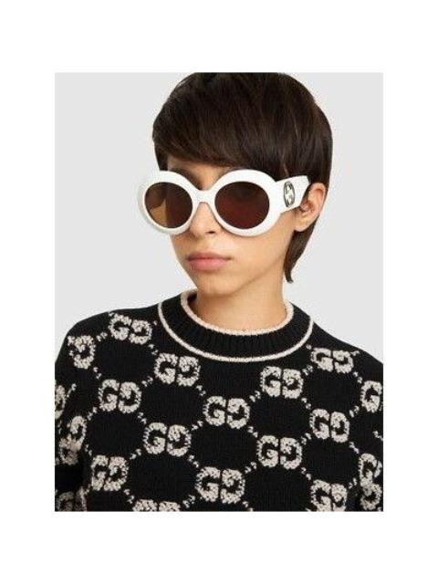 GUCCI NEW GUCCI SUNGLASSES GG1647S 003 WOMEN ROUND WHITE BROWN