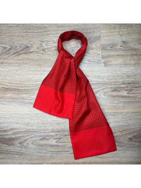 Hermès Hermes Paris Ascot Silk Tie Red Logo