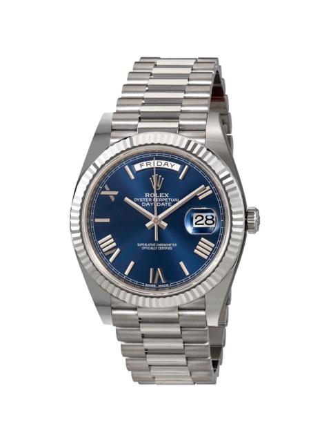 ROLEX Rolex Day-Date 40 Blue Dial 18K White Gold President Automatic Men's Watch 228239BLRP