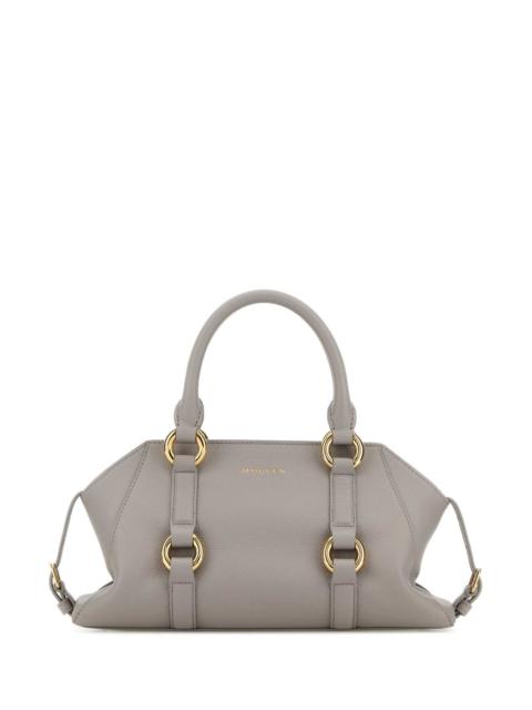 Alexander McQueen Alexander Mcqueen Women Grey Leather Small Farringdon Handbag