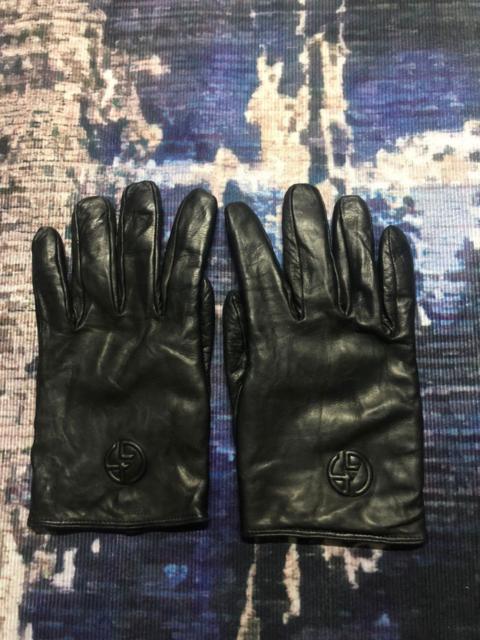 GIORGIO ARMANI Giorgio Armani Mainline Leather Gloves Tag Size -M
