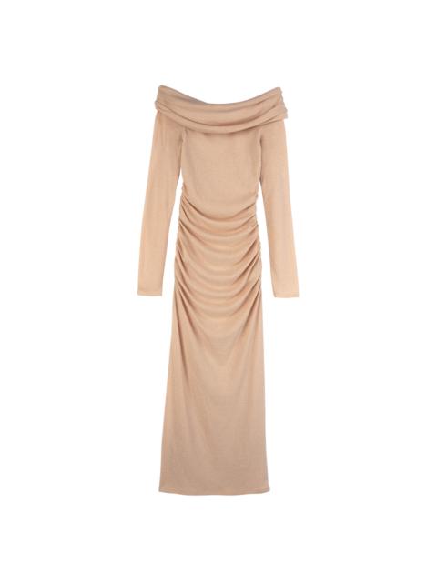 Longchamp Long dress Cream - Crepe jersey