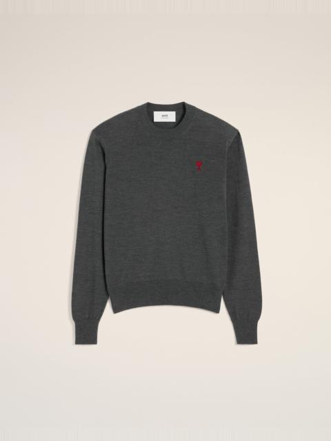 AMI Paris RED AMI DE COEUR CREW NECK SWEATER