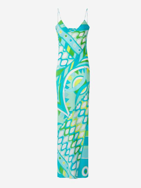 PUCCI VIVARA MOTIF MAXI DRESS