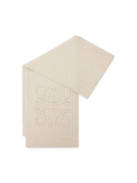 Loewe Anagram ribbed scarf