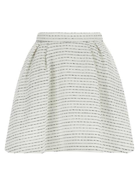 Alessandra Rich Tweed Skirt Skirts White