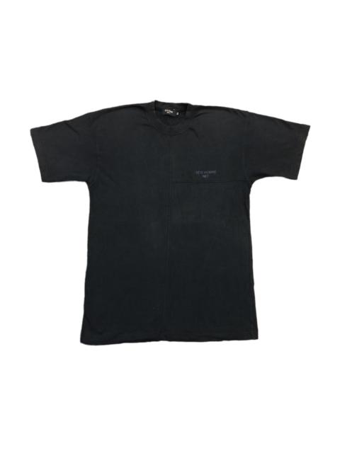 Other Designers Issey Miyake - Tete Homme Net logo black short sleeve T-shirt