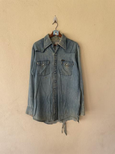Other Designers Vintage - VINTAGE LEE EXTRA LONG TAIL WESTERN SHIRTS