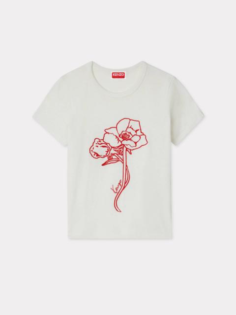 KENZO 'KENZO Archive Rose' outlined T-shirt in cotton