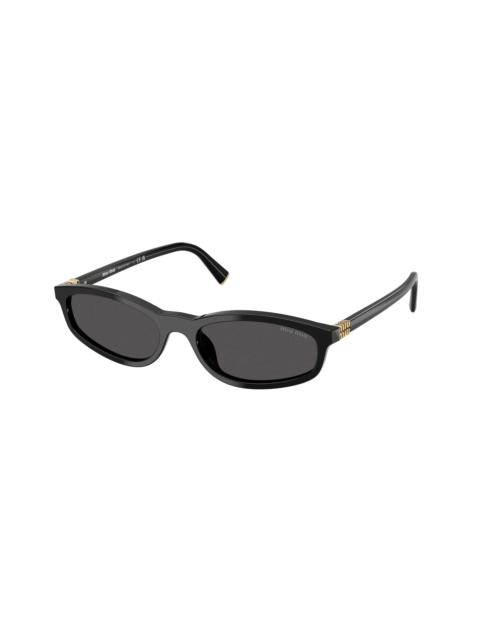 Miu Miu Miu Miu Grey Irregular Ladies Sunglasses MU A06SF 16K08Z 54