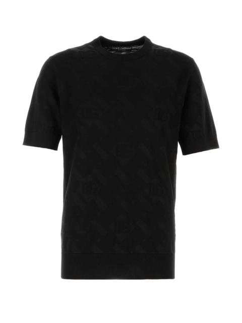 Dolce & Gabbana Dolce & Gabbana Men Black Silk Sweater