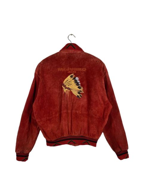 Other Designers Vintage 90s Mr.Junko Jeans Suede Leather Zipper Jacket