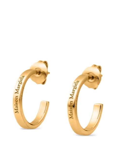 Maison Margiela Maison Margiela Women Hoop Earrings With Logo