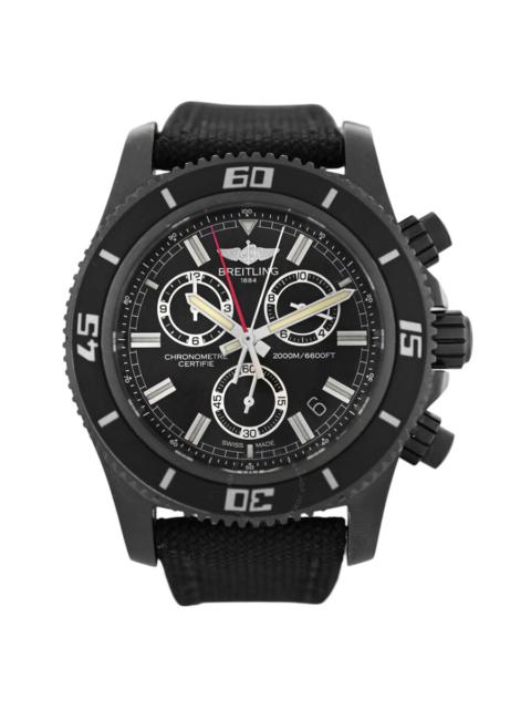 Pre-owned Breitling Superocean Chronograph Quartz Chronometer Black Dial Men's Watch M73310