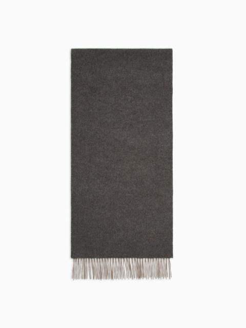 GIORGIO ARMANI Cashmere scarf with embroidered logo