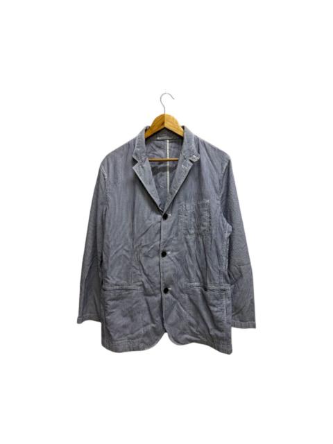 Other Designers Uniqlo Hickory Stripe Open Colar Chore Jacket