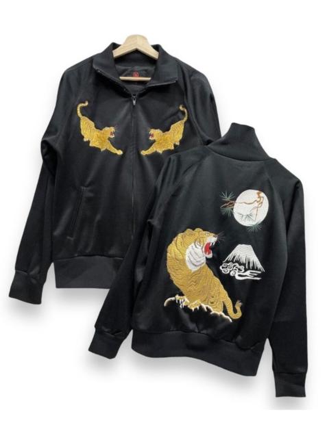 Other Designers Japanese Brand - CROPPEDHEADS Sukajan Tiger & Mount Fuji Embroidery