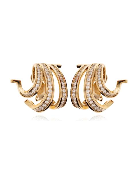 FERRAGAMO Ferragamo Clip-on Earrings With Shimmering Crystals
